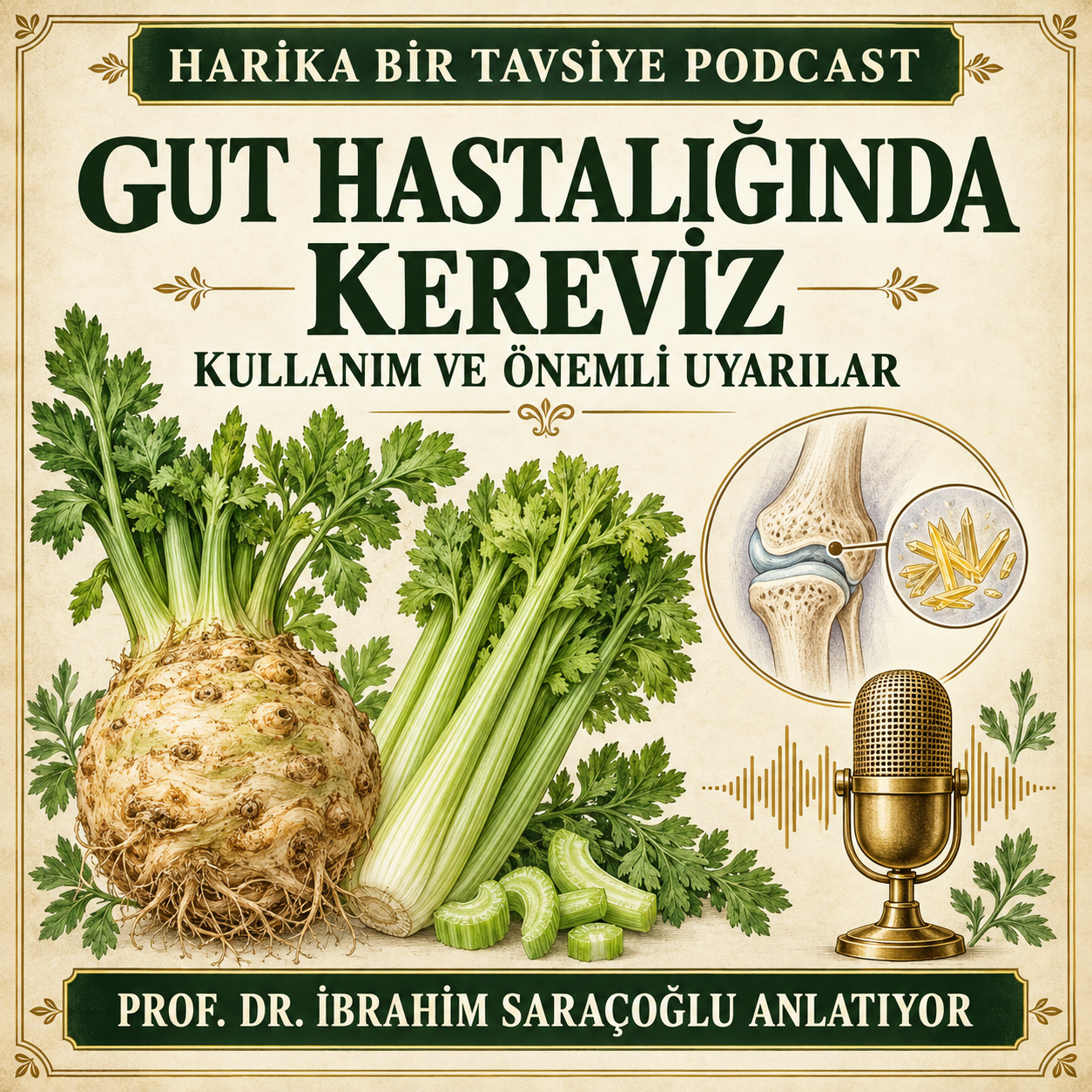 Gut Hastalığında Kereviz: Kullanım ve Önemli Uyarılar kapak görseli