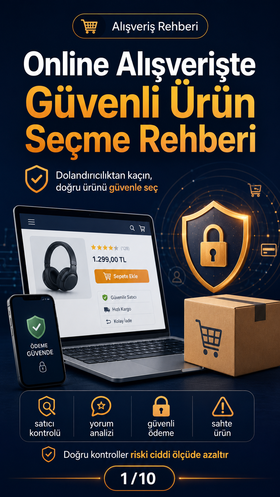 Online Alışverişte Güvenli Ürün Seçme Rehberi — Alışveriş Tavsiyeleri görsel rehberi