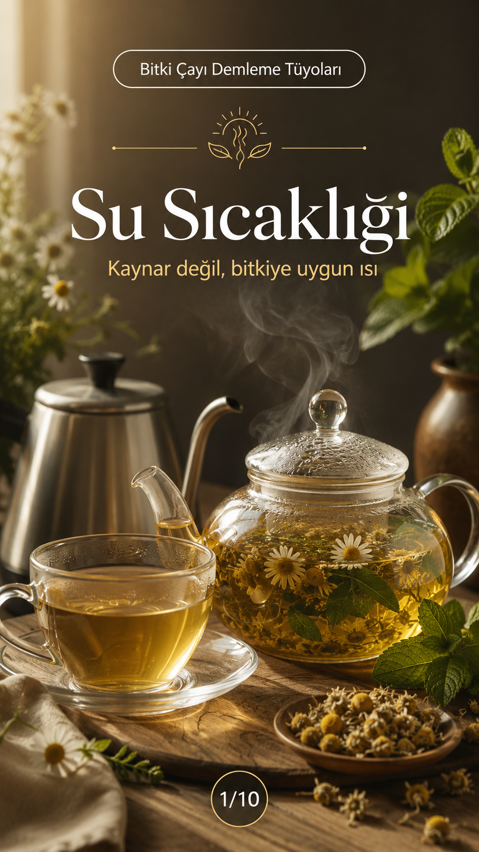 Bitki Çayı Demleme Tüyoları — Bitki Çayları ve Doğal İçecekler görsel rehberi
