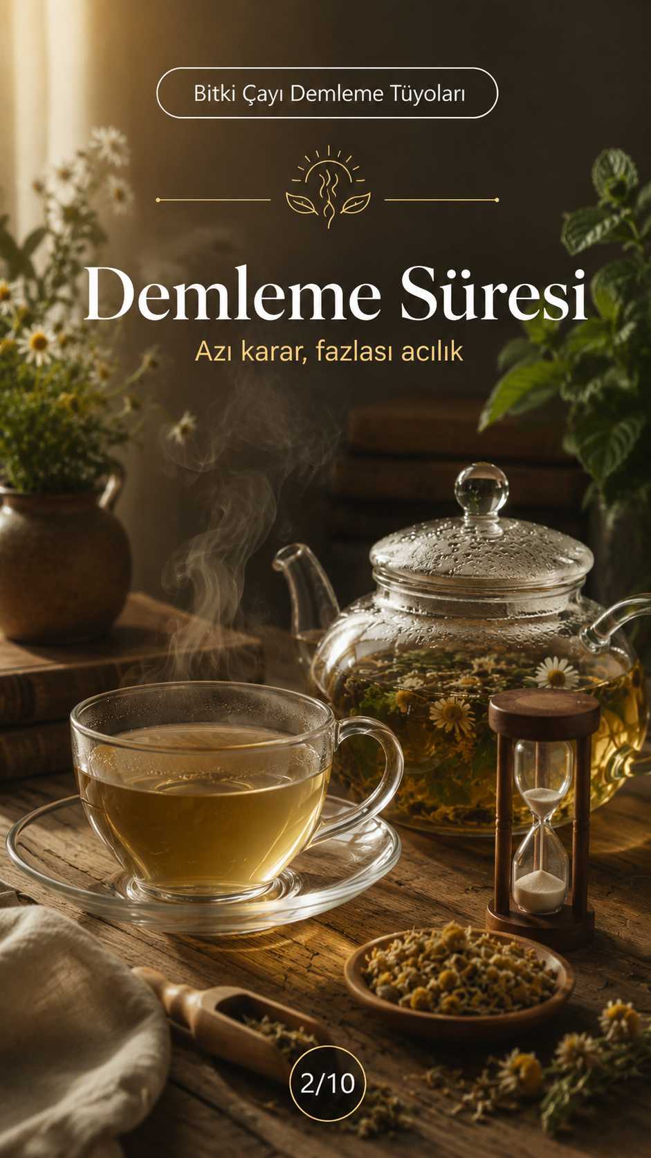 Bitki çayı demleme süresi önerileri