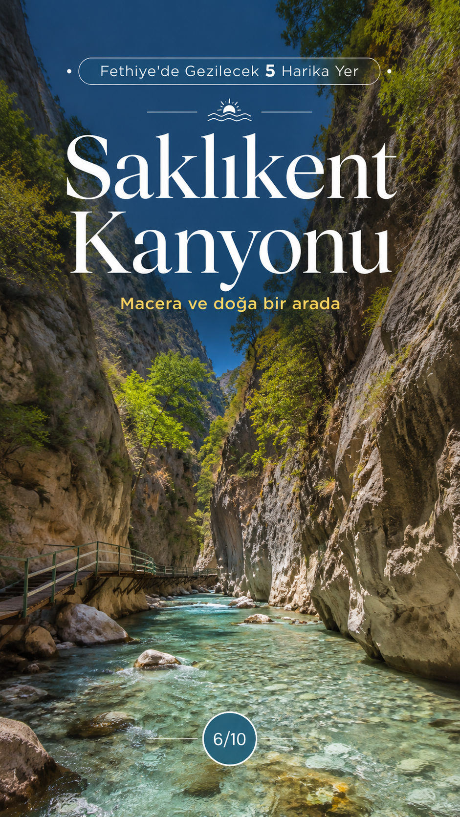 Saklıkent Kanyonu doğa ve macera rotası