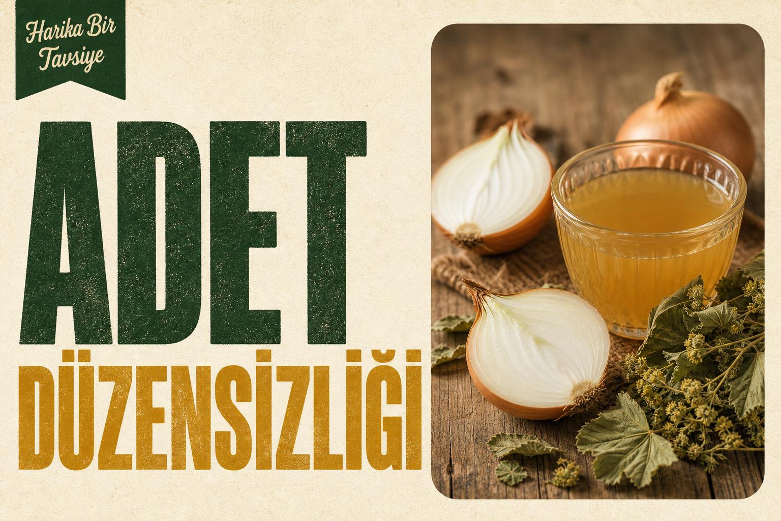 Prof. Dr. İbrahim Saraçoğlu — Adet Düzensizliği Kürü (Soğan & Testere Dişli Aslan Pençesi) • Sağlıklı Yaşam • Harika Bir Tavsiye Prof. Dr. İbrahim Saraçoğlu — Adet Düzensizliği Kürü (Soğan & Testere Dişli Aslan Pençesi) — Ahşap zeminde dörde bölünmüş…