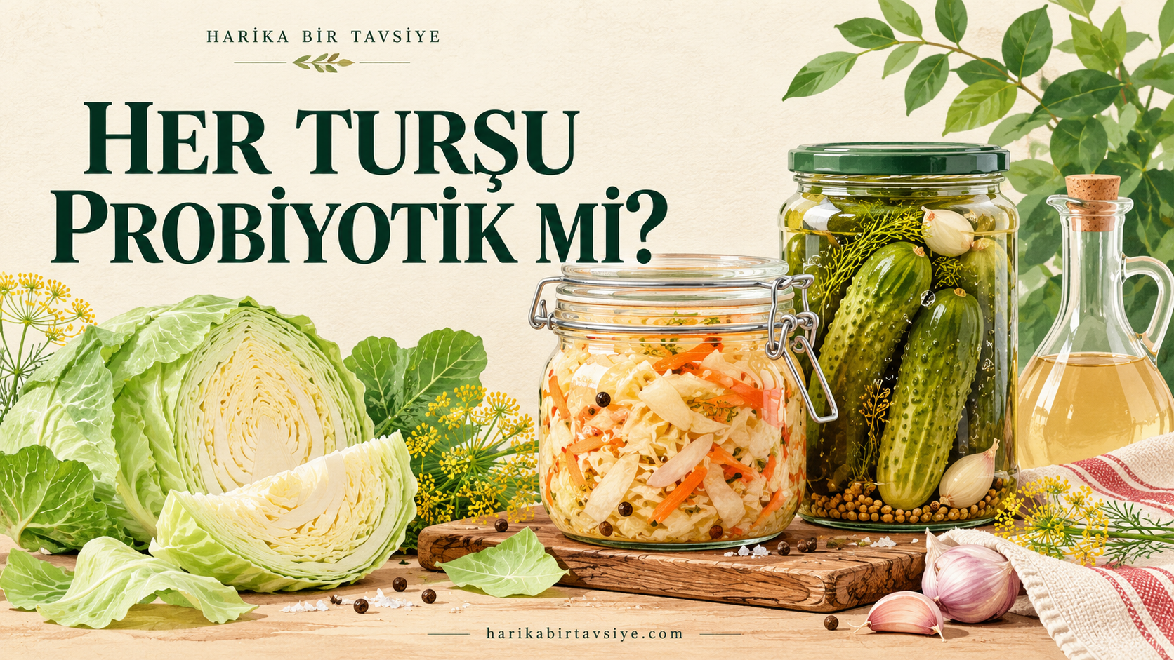 Her Ev Turşusu Probiyotik mi Fermente ve Sirkeli Turşu Farkı